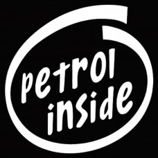 Petrol Sticker for Car fuel Lid Petrol Inside White
