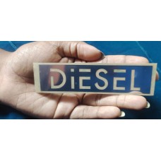 Flexible Luxury Diesel Metal Sticker for car fuel lid