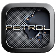 Petrol Sticker for Car fuel Lid 3D Dark Square