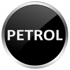 Petrol Sticker for Car fuel Lid 3D Glossy Black Circle