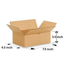 Carton Box 7.5 x 4.5 x 3.5 inch Pack of 25