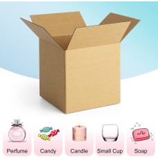 Carton Box 4 x 4 x 4 inch Corrugated Boxes Pack of 25 Carton Box 4 x 4 x 4 inch Corrugated Boxes Pack of 25