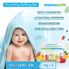 Mamaearth Kids Fruit Soap Nourishing Bath Soap 75g x 5 Pcs