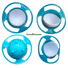 Gyro Bowl for Baby and Kids Feeding 360 Degree Rotate BLUE