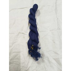 Lycra Tassel Lace Border Solid, Plain Dupatta 2 m, Navy