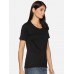 Cotton Solid T-Shirt's for Women - Black Pack of 1 XXL