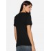 Cotton Solid T-Shirt's for Women - Black Pack of 1 XL