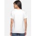 NOTYET Cotton Solid T-Shirt's / Plain Half Sleeves Below Waist / Covers Hips for Women - White Pack of 1 XXL