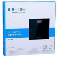 S.Cure Weight Machine for Body Weight Thick Tempered Glass LCD Display